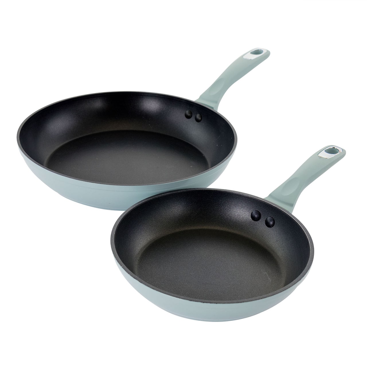 Oster Lynhurst 2-Piece Blue Aluminum Nonstick Frying Pan Set